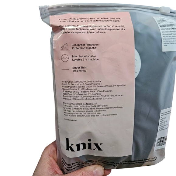 Knix NEW 6 pack reusable‎ snap leakproof pads - Picture 10 of 15